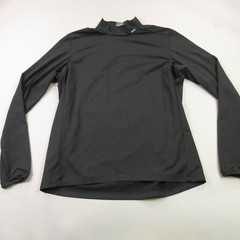 REI Shirt Mens XL Long Sleeve High Neck Outdoors Midweight Black Stretch