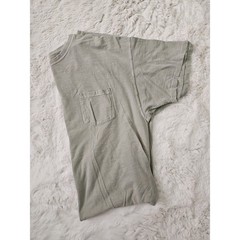 Hanes Green Pocket T-Shirt Crew Neck Casual Basic Tee Size XL/XG