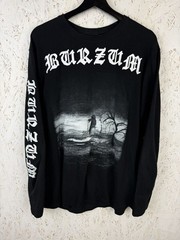 1Burzum Aske Norwegian Black Metal Boot Long Sleeve Black Size ~L Tag Cut