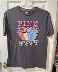 Pink Floyd 1973 Dark Side Of The Moon Men’s Gray Old Navy Shirt Size Medium