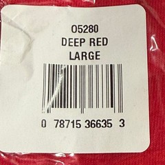 Hanes Mens Large 4 Pack T Shirt Deep Red Cotton Crew Neck Basic Essentials Tee