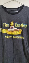 The Beatles Yellow Submarine Graphic T-Shirt Gray Unisex S Cotton Blend