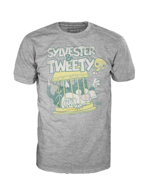 Funko Pop! Looney Tunes Tweety & Sylvester Tee T-Shirt Tshirt (L) (Large)