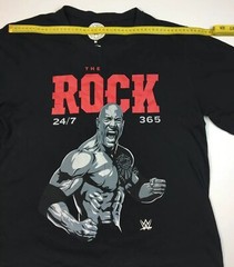 The Rock 24/7 365 T-Shirt Mens Wrestling Worldwide Entertainment Black Sz M 2015