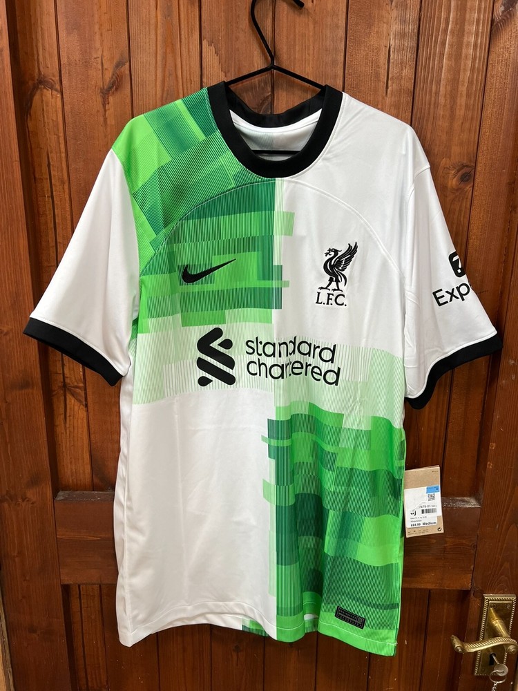 Nike Dri-Fit ADV Liverpool FC 23/24 Match Away ‘White Green” Size M (DX2617 101)