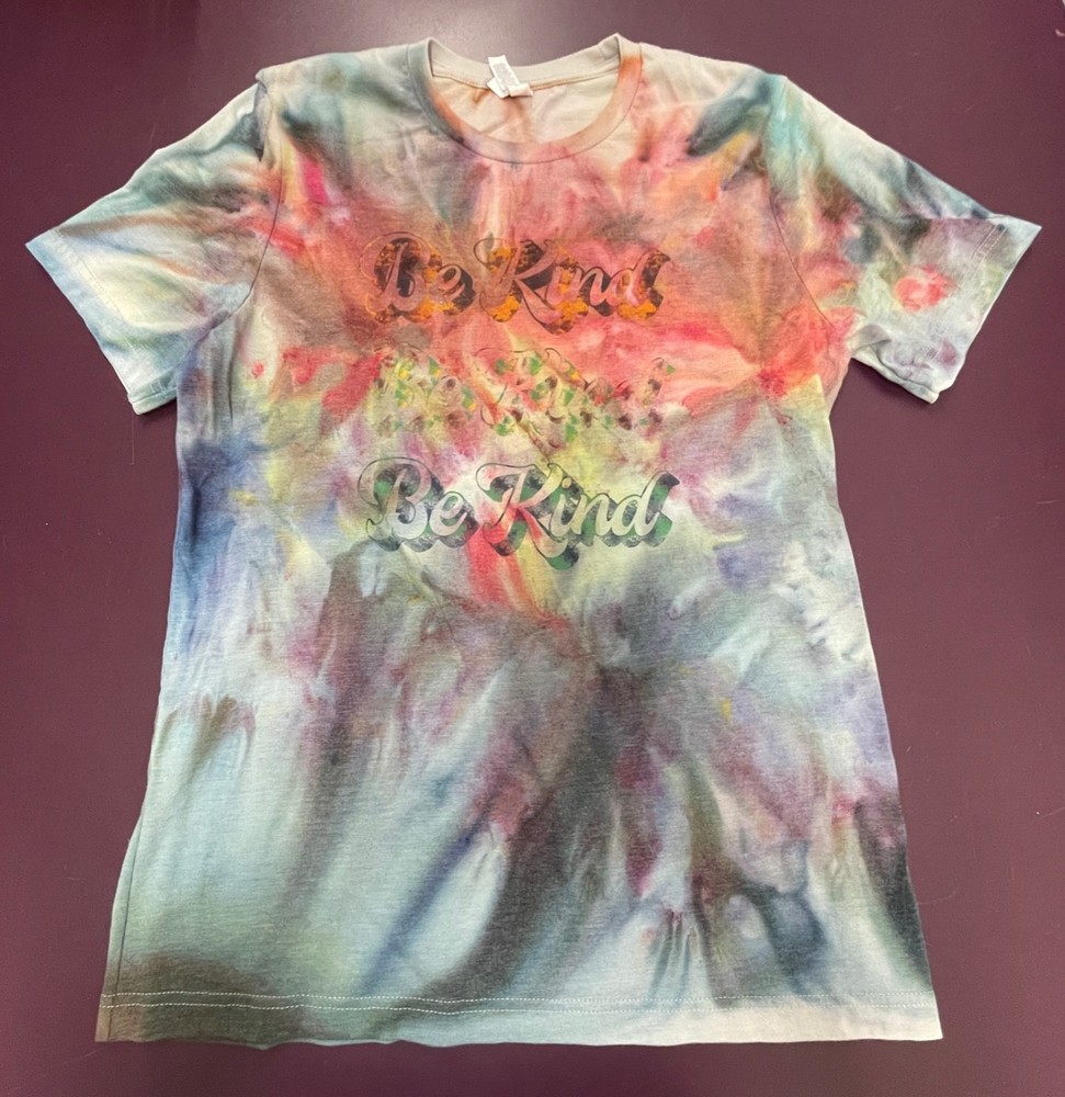 Tie Dye T-shirt by Bigg Bonez Redooduds Clothing Line Ice Dye w/ Sublimation Lg