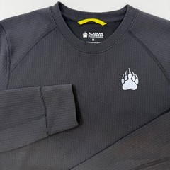 Alaskan Hardgear Duluth Trading Co Mens Medium Black Ribbed Crewneck Shirt