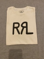 Ralph Lauren Double RL RRLOff-White Ranch Logo T-shirt S K