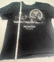 The Lion King New York T-Shirt Size Large L Black Broadway Sparkles