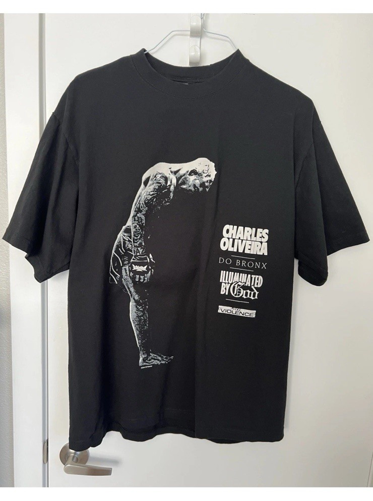 Shaka Wear Streetwear Essentials Super MAX Heavy Men’s XL Black UFC Charles Tee