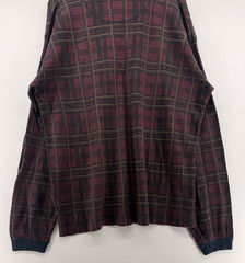Vintage Northwest Territory Men’s Waffle Knit Henley Shirt Red XL