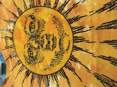 Vintage 1992 Liquid Blue Celestial Sun & Moon T-Shirt – XL – Single Stitch – USA