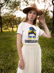 Ukraine T-shirt Unbreakable Ukraine Flag T shirt Ukrainian Pride T Shirt