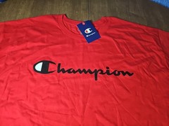 Champion Classic Jersey Script T-Shirt Scarlet Size 2XL