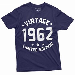 Vintage 1962 Limited Edition T-Shirt Personalized Gift Tee 40th 50th 60th Tee