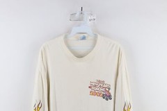 Vtg Y2K 2002 Streetwear Mens XL Thrashed Dumont New Years Fire Flames T-Shirt