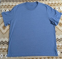 UNTUCKit Saxum Men’s Blue Solid Crew Neck Short Sleeve T-Shirt XXXL 30088