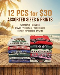 California Graphic T-Shirts 12-Pack Size 2xl Perfect Gift