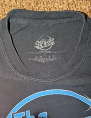 Vintage The Strokes Logo T Shirt Men’s Large Black Garage Rock Band Tee Worn 21