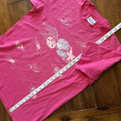 Vintage Cape May Shirt Mens Large Pink Shell Beach Graphic Hanes Tee T-Shirt USA