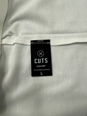 Cuts Clothing Short Sleeve Crew Elongated Fit T-Shirt Men’s Large Optic-White