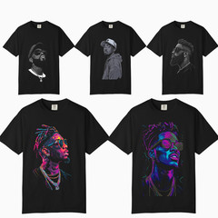 Men Hip Hop Urban Graphic Art Tee, Comfort Colors T Shirt, Unisex Streetwear Tee