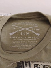 Space Force T Shirt Mens Large L Grunt Style Born To Kill Military Olive Green