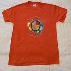 Lumbee Tribe of NC Orange Turtle Tee Unisex (M) 50/50 Cotton/Polyester