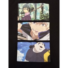 Jujutsu Kaisen Front/Back Print T Shirt Maki Zen’in Toge inumaki Panda JJK large