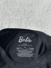 Barbie Mens Black ShortSleeve Crewneck Logo Graphic T- shirt Size XL (46-48) NEW