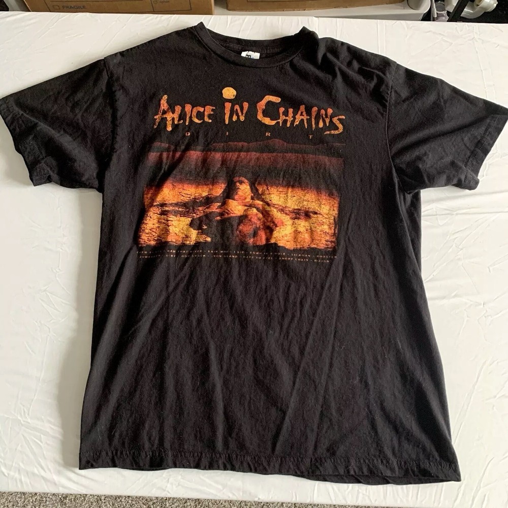 Alice in Chains Dirt 90s Heavy Metal Grunge 1992 Unisex Black T-shirt Size S-5XL