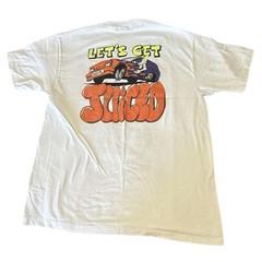 Vintage Slam It Streetwear Single Stitch Tee Hanes Beefy Neon Juiced Graphic VTG