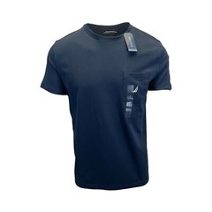 Nautica Men’s T-Shirt Solid Crew Neck Short Sleeve Pocket