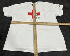 American Red Cross Snoopy Joe Cool Give Blood White T-Shirt Mens Size 2XL