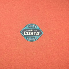 Costa Del Mar Mens XL Orange Heather Fishing Graphic T-Shirt See Whats Out There