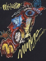 Vintage Y2K Miskeen Originals Men’s 3XL Black Hand Painted Shirt Skate Hip Hop
