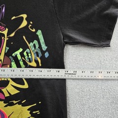 Hazbin Hotel Men Shirt M Black Graphic Hot Topic Niffy Gold Glitter Tee