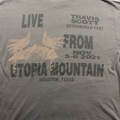 Travis Scott Shirt Large Gray Astroworld Fest See You On The Other Side 2021