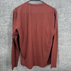 Wool And Prince Henley Shirt Men’s M Merino Wool Blend Pullover Maroon