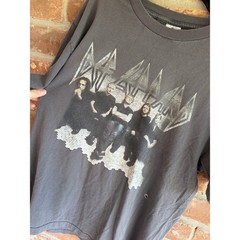 Vintage Def Leppard Tour T Shirt UK Dates Band Tee Y2K Alstyle Grunge Large