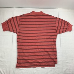 Vintage Dockers T Shirt Adult Medium Pink Striped Sailing Boating 90s Logo Patch