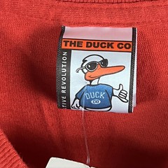 The Duck Co T-Shirt Mens Red Short Sleeve Tuscon Skull Chili