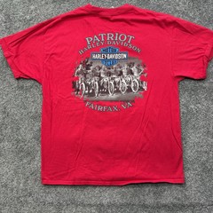 Mens xl Harley Davidson T Shirt Ride of Patriots Fairfax VA Eagle POW MIA Res