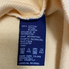 Tommy Hilfiger Men’s Vintage 90s Waffle Knit Long Sleeve Thermal Shirt Yellow XL