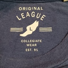 League Collegiate Wear Kentucky Wildcats Long Sleeve Pocket T-Shirt Navy Blue L