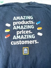Aldi Tee Shirt Uni Sex Medium