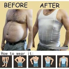 Men Slimming Body Shaper Vest Abs Abdomen Compression Shirts Fitness Tank Tops