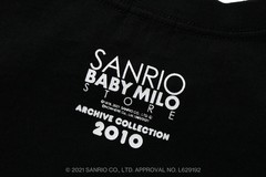 HELLO KITTY X BABY MILO TEE Bape A Bathing Ape Sanrio Size L Black NEW