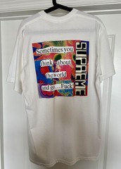 Supreme God Save Us Graphic Tee White Men’s Large Short Sleeve Crew Neck New