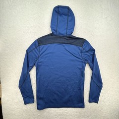 Under Armour Shirt Hoodie Mens Medium HeatGear ColdGear Blue Striped Lot of 2